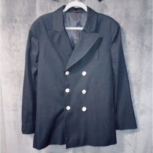 Liberty Uniform Double-Breasted FD Blouse Coat with Badge Tab Size 38R Like New